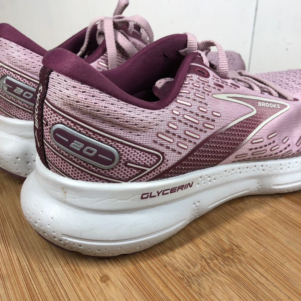 brooks glycerin 20 womens size 9 shoes purple athletic running sneakers - Picture 6 of 13